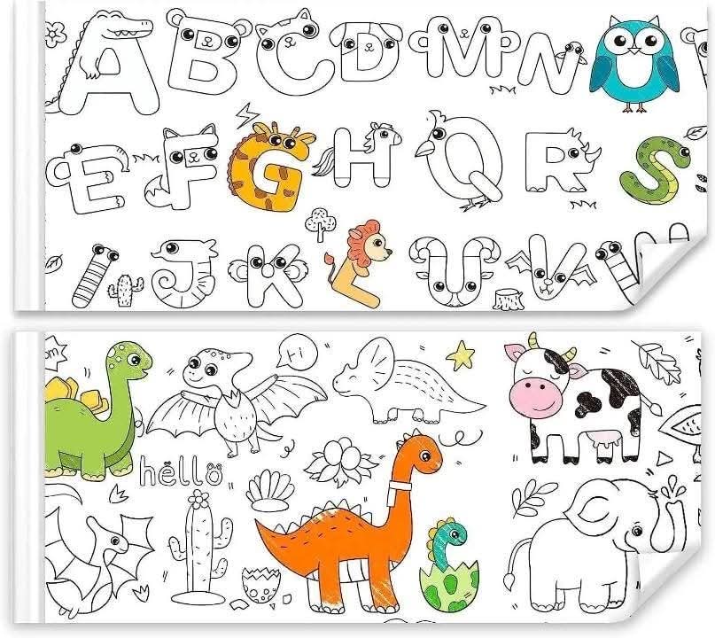 Graffiti Scroll Coloring Paper for Kids - Creative Doodle Art Drawing Scroll Bangladesh