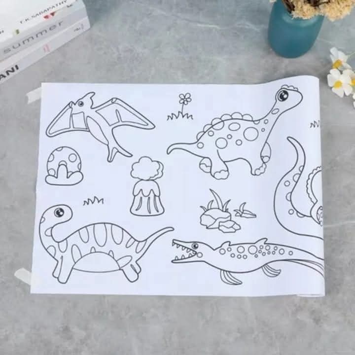Graffiti Scroll Coloring Paper for Kids - Creative Doodle Art Drawing Scroll Bangladesh