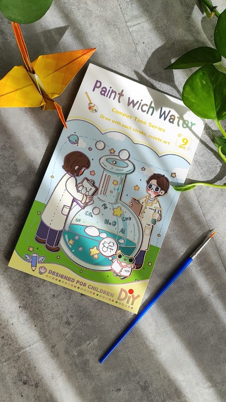 Paint with Water Space Exploration Book - 9 Pages Cosmic Adventure Water Coloring Bangladesh