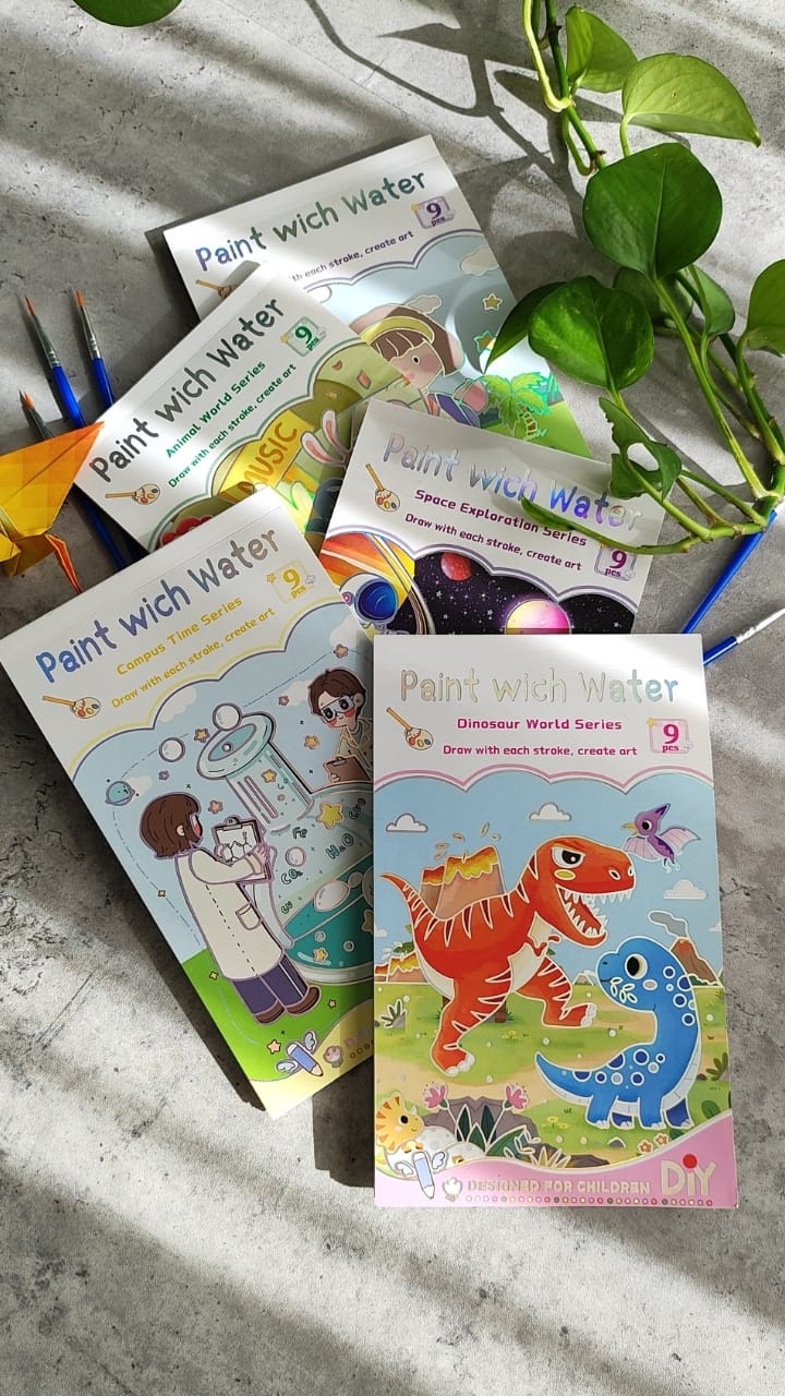 Paint with Water Space Exploration Book - 9 Pages Cosmic Adventure Water Coloring Bangladesh