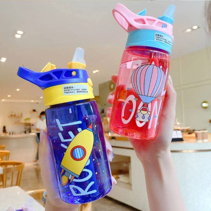 Cute Polycarbonate Water Bottle for Kids & Adults - Durable, BPA-Free, Leak-Proof Design