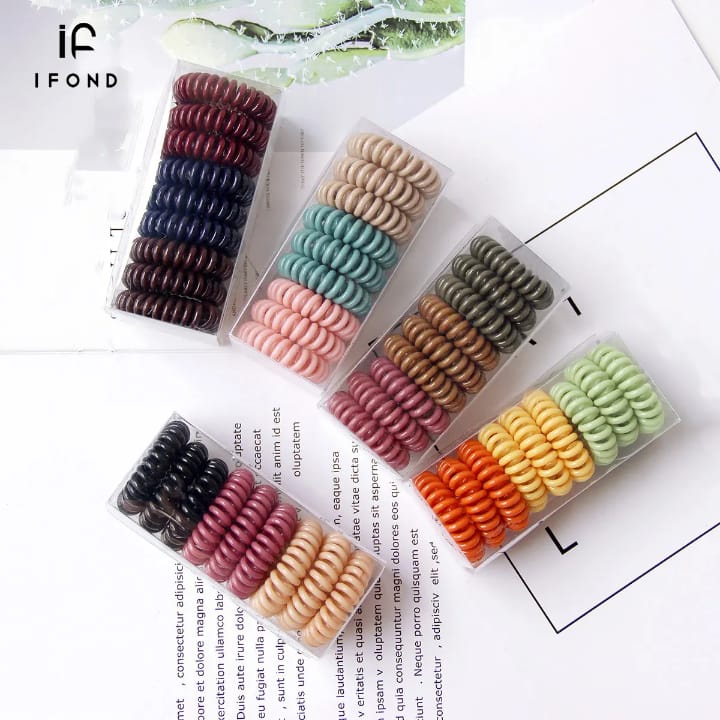 Spiral Hair Ties Ponytail Holder Set - Soft, Stretchy, and Durable Hair Accessories
