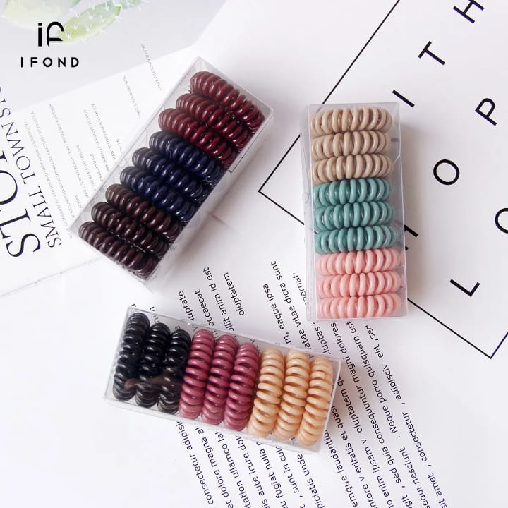 Spiral Hair Ties Ponytail Holder Set - Soft, Stretchy, and Durable Hair Accessories
