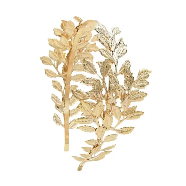 Elegant Golden Leaf Bridal Headband – Laurel Wreath Wedding Headdress