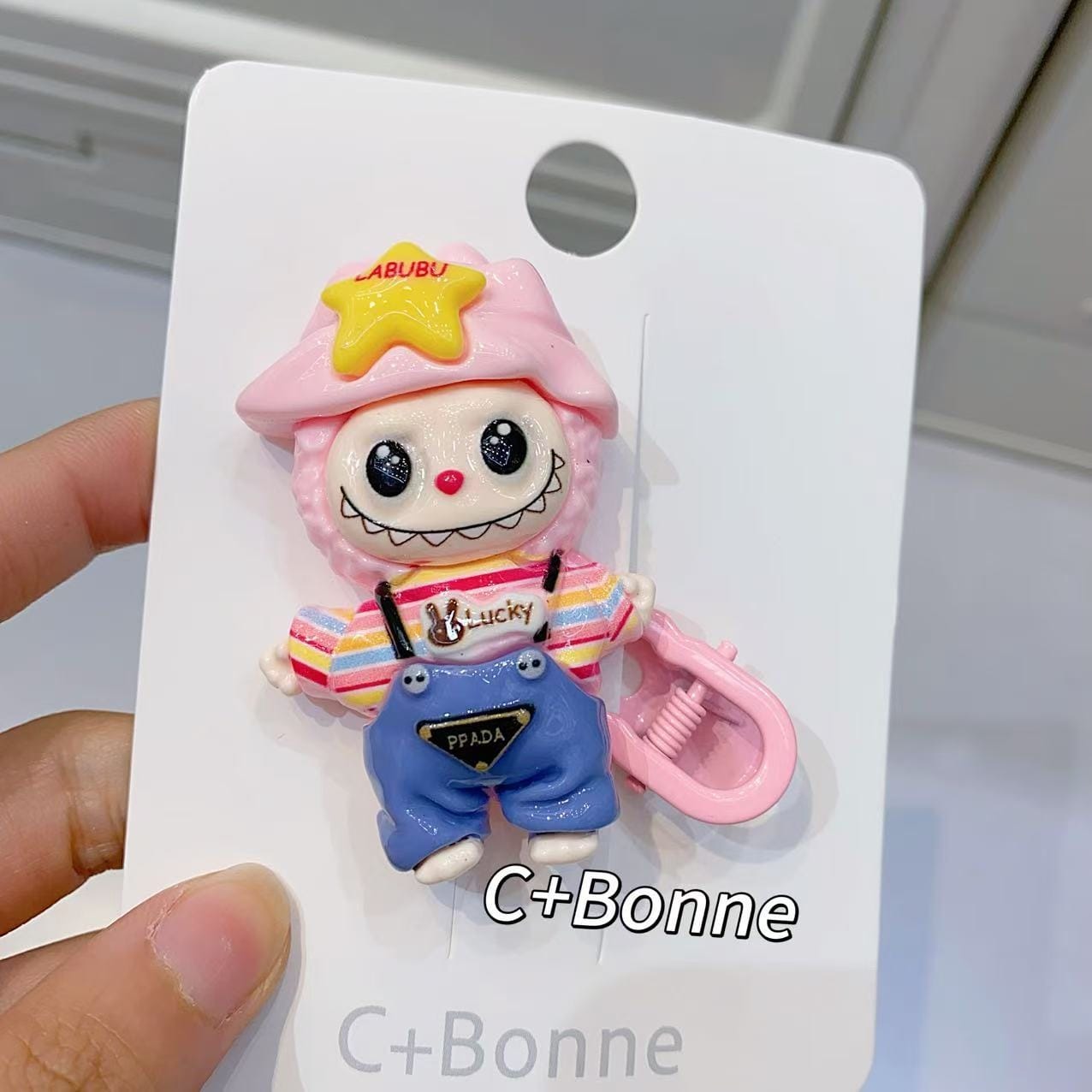 Cute Labubu Character Hair Clips – Trendy Fashion Accessory (7 Colors)