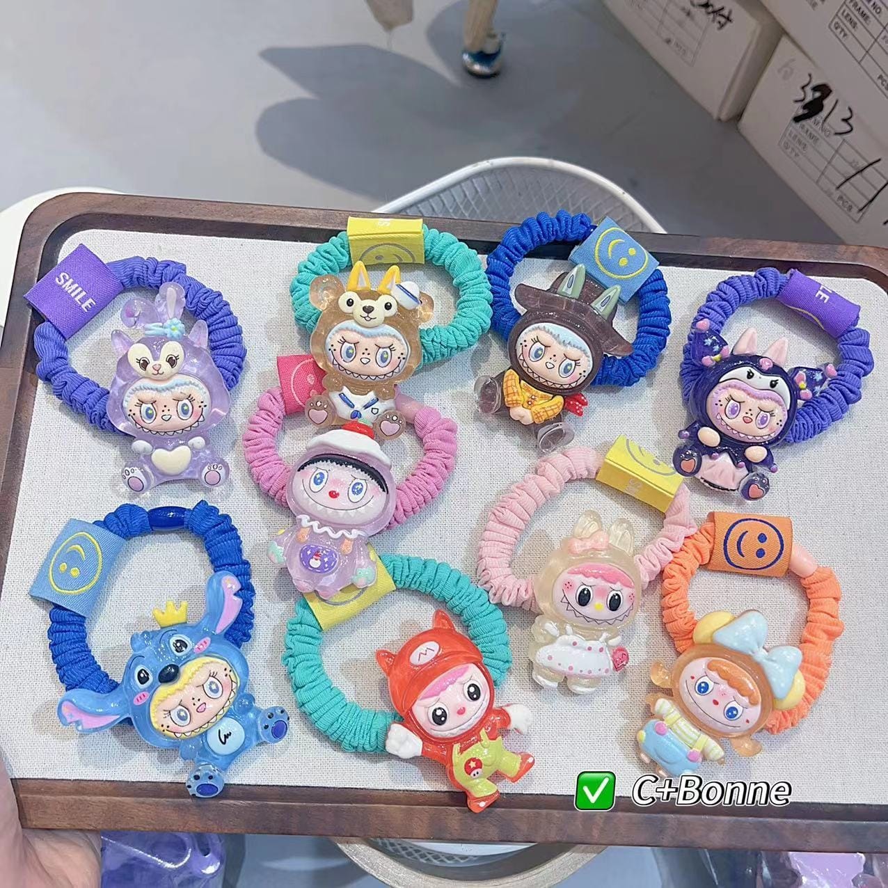 Cute Labubu Character Hair Clips – Trendy Fashion Accessory (7 Colors)