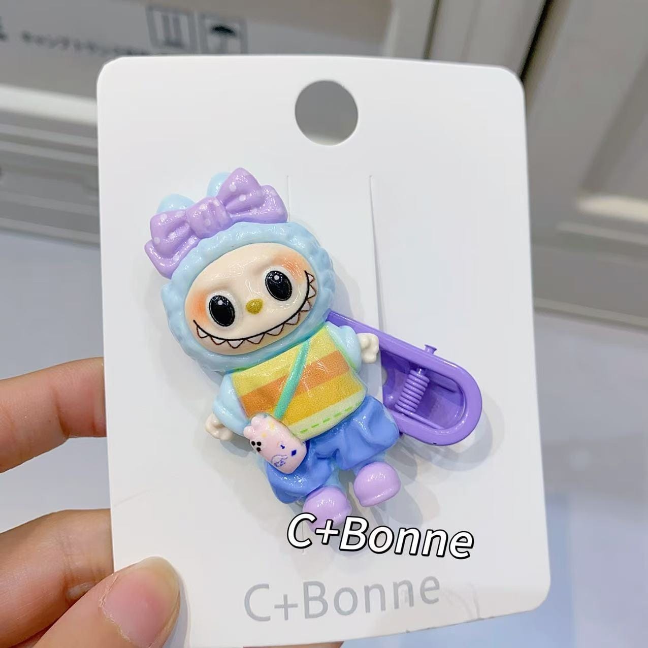 Cute Labubu Character Hair Clips – Trendy Fashion Accessory (7 Colors)