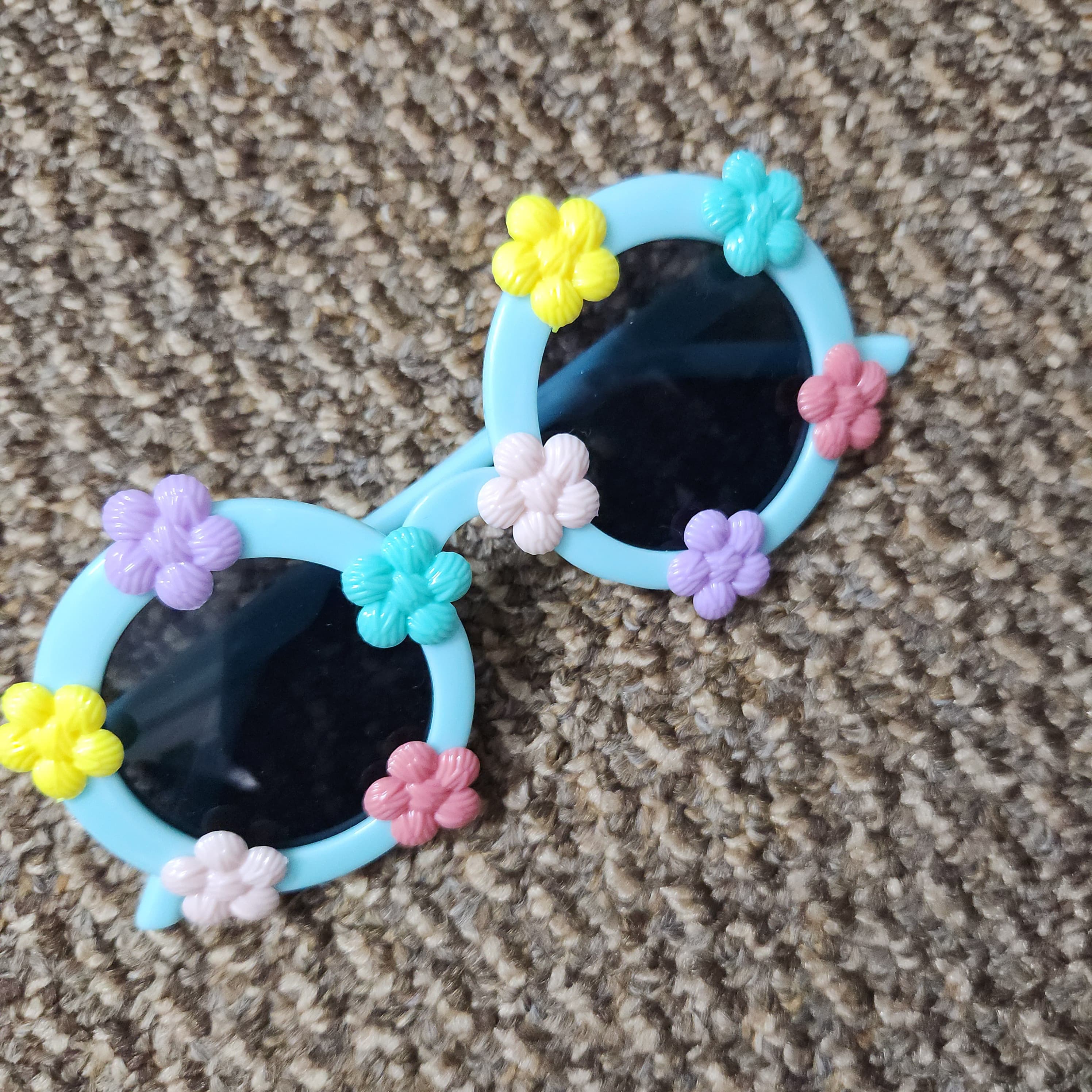 Cute Spring Summer Flower-Shaped Silicone Glasses - UV Protection & Comfortable Wear