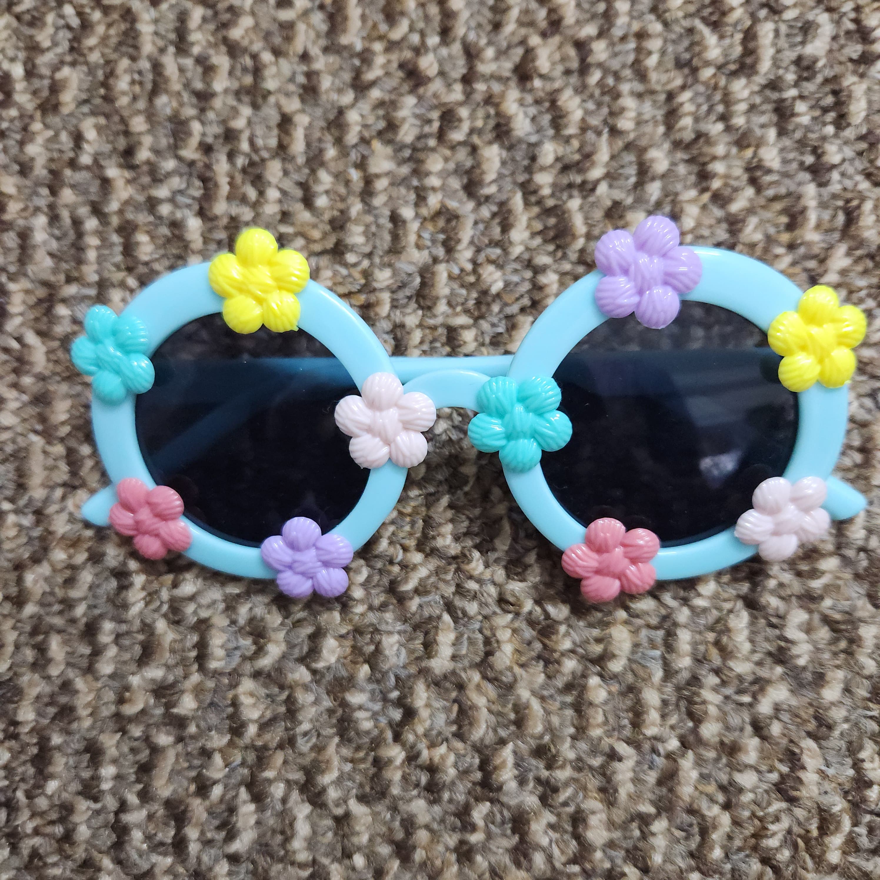 Cute Spring Summer Flower-Shaped Silicone Glasses - UV Protection & Comfortable Wear