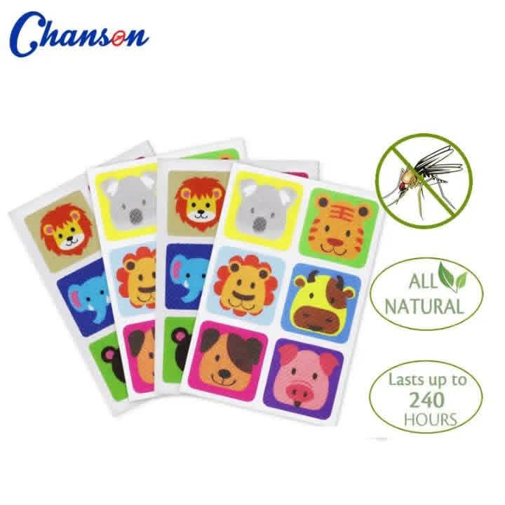 Baby Mosquito Repellent Cartoon Sticker Patches – Natural DEET-Free (6 Pcs)