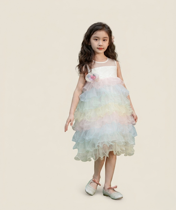 Rainbow Baby Dress - Cute & Colorful Summer Dress for Baby Girls