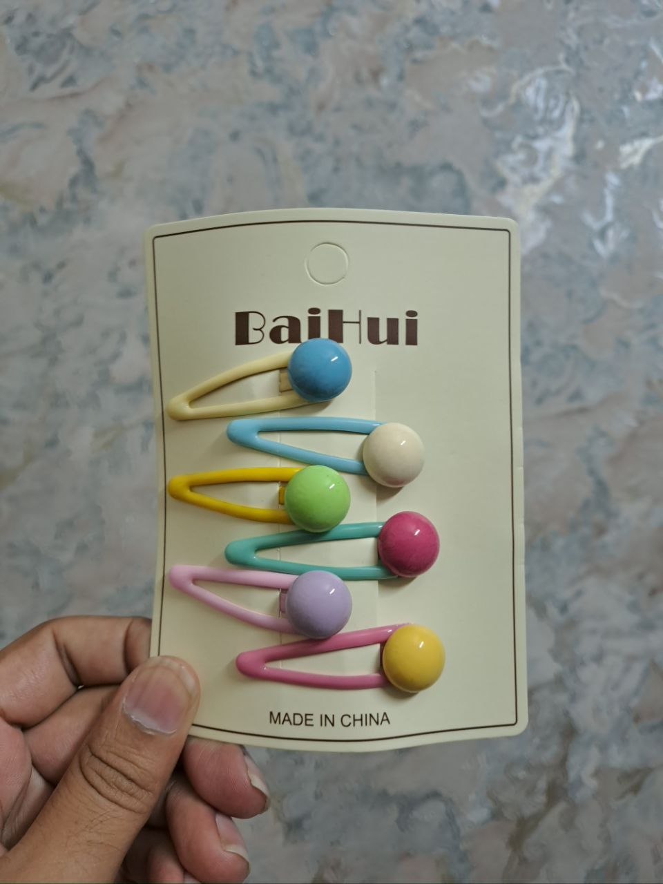 BaiHui Flower Snap Hair Clips Set - Colorful Children's Hair Accessories